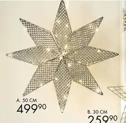 Sparkjøp Metallstjerne Stary m/ledlys, NOK 499.9 tilbud