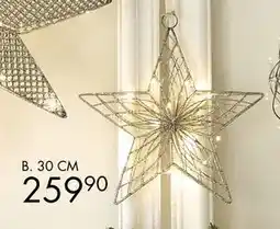 Sparkjøp Metallstjerne Flow m/ledlys, NOK 259.9 tilbud