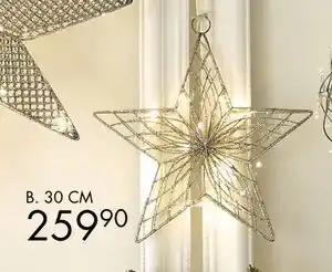 Sparkjøp Metallstjerne Flow m/ledlys, NOK 259.9 tilbud