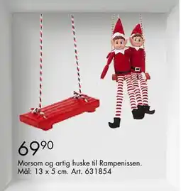 Sparkjøp Morsom og artig huske til Rampenissen, NOK 69.9 tilbud