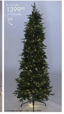 Sparkjøp Juletre Slim 200 ledlys, NOK 1399.9 tilbud