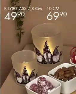 Sparkjøp Lysglass Santas, NOK 49.9 tilbud