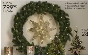 Sparkjøp Krans Belly m/100 ledlys, NOK 799.9 tilbud