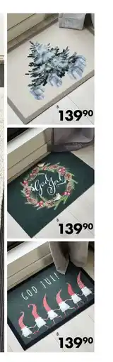 Sparkjøp Dørmatte jul, NOK 139.9 tilbud