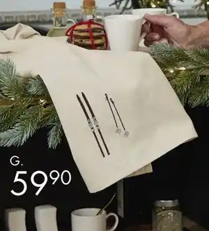 Sparkjøp Kjøkkenhåndkle Myrkdalen m/broderi, NOK 59.9 tilbud