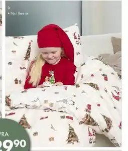 Sparkjøp Flanell Juleglede sengesett tilbud