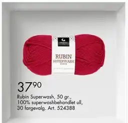 Sparkjøp Rubin Superwash, NOK 37.9 tilbud
