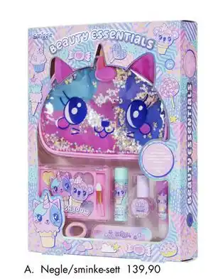 Sparkjøp Negle/sminke-sett med øyenskygger, lipgloss, neglelakk og neglefil, NOK 139.9 tilbud