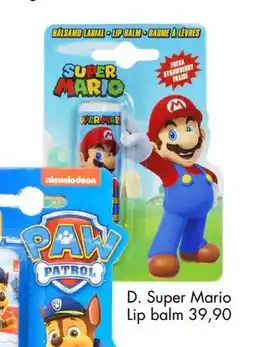 Sparkjøp Mario lip balm, NOK 39.9 tilbud