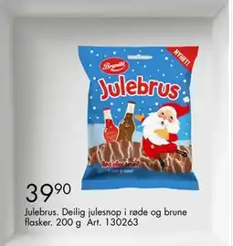 Sparkjøp Julebrus. Deilig julesnop i røde og brune flasker, NOK 39.9 tilbud