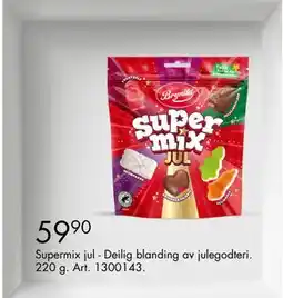 Sparkjøp Supermix jul - Deilig blanding av julegodteri, NOK 59.9 tilbud
