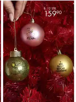 Sparkjøp Grinchen Julekuler, NOK 159.9 tilbud