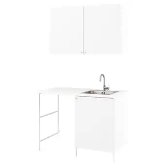 IKEA Enhet Tøyvask, hvit, 139x63.5x87.5 cm tilbud