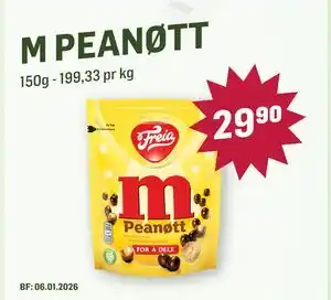Holdbart M PEANØTT, NOK 29.9 tilbud