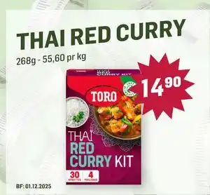 Holdbart THAI RED CURRY, NOK 14.9 tilbud