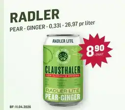 Holdbart RADLER, NOK 8.9 tilbud