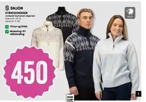 Sport Outlet STRIKKEGENSER, NOK 450 tilbud