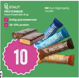 Sport Outlet PROTEINBAR, NOK 10 tilbud