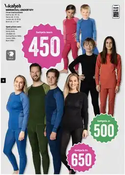 Sport Outlet MERINOULL UNDERTØY tilbud