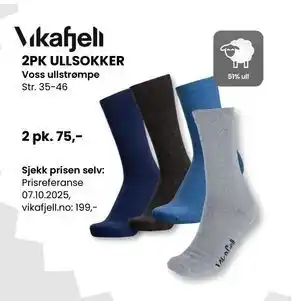 Sport Outlet 2PK ULLSOKKER, NOK 75 tilbud