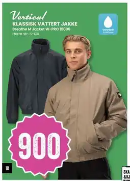 Sport Outlet KLASSISK VATTERT JAKKE, NOK 900 tilbud