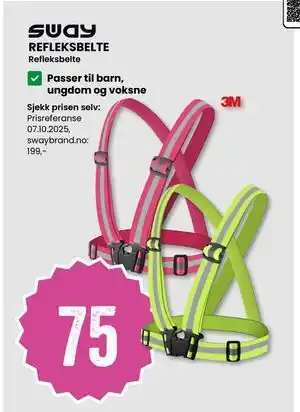Sport Outlet REFLEKSBELTE, NOK 75 tilbud