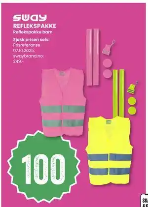 Sport Outlet REFLEKSPAKKE, NOK 100 tilbud