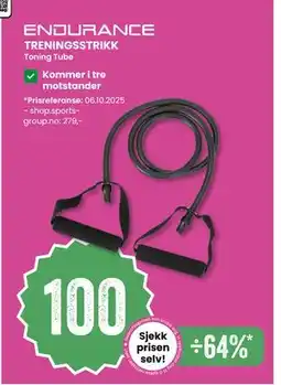 Sport Outlet TRENINGSSTRIKK, NOK 100 tilbud
