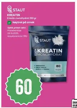 Sport Outlet KREATIN, NOK 60 tilbud