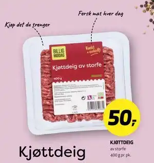 KJØTTDEIG, NOK 50