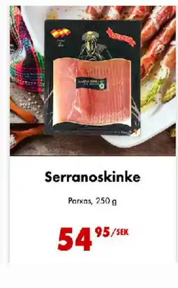 Nordby Supermarket Serranoskinke tilbud