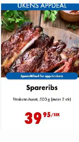 Nordby Supermarket Spareribs tilbud