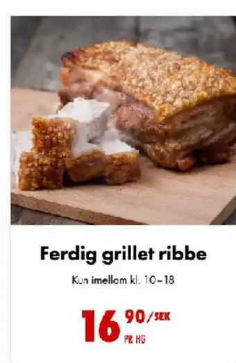 Nordby Supermarket Ferdig grillet ribbe tilbud