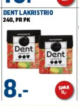 Price Lagerbutikk Dent lakristrio tilbud