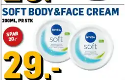 Price Lagerbutikk Soft body&face cream tilbud
