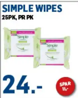 Price Lagerbutikk Simple wipes tilbud