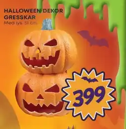 Extra Leker Halloween dekor gresskar tilbud