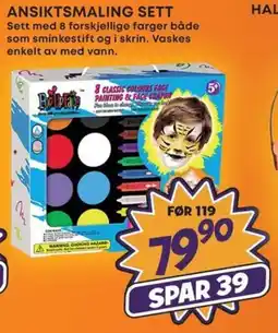 Extra Leker Ansiktsmaling sett tilbud
