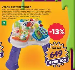 Extra Leker Vtech aktivitetsbord tilbud