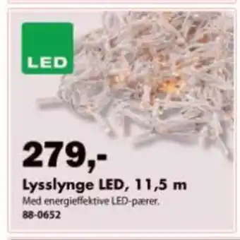 Biltema Lysslynge LED, 11,5 m tilbud