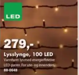 Biltema Lysslynge, 100 LED tilbud