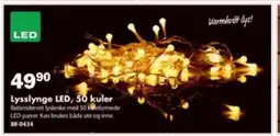 Biltema Lysslynge LED, 50 kuler tilbud