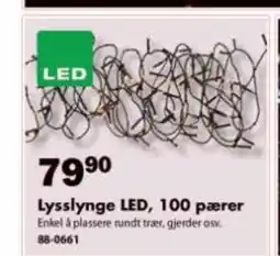 Biltema Lysslynge LED, 100 pærer tilbud