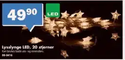 Biltema Lysslynge LED, 20 stjerner tilbud