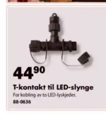 Biltema T-kontakt til LED-slynge tilbud