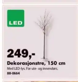 Biltema Dekorasjonstre, Med LED-lys. tilbud