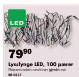 Biltema Lysslynge LED, 100 pærer tilbud