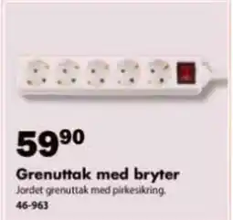 Biltema Grenuttak med bryter tilbud