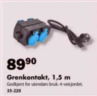 Biltema Grenkontakt, 1,5 m tilbud