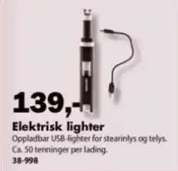 Biltema Elektrisk lighter tilbud